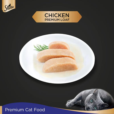 Sheba Chicken Premium Loaf Fine Food For Adult Cats 70gm
