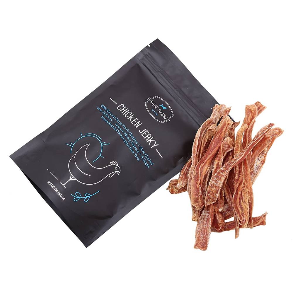 Doggie Dabbas Chicken Jerky Treats For Dogs, 85gms