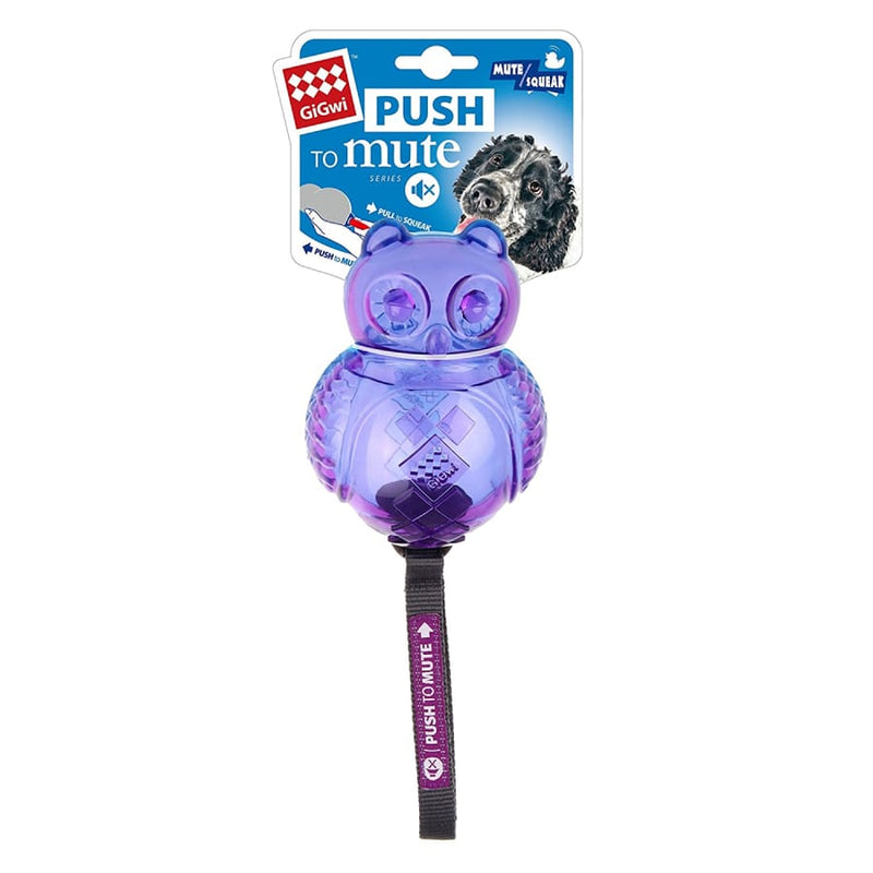 Gigwi Push To Mute Owl - Purple/Blue