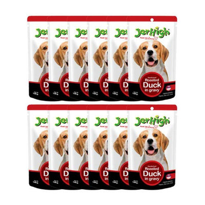 Jerhigh Roasted Duck Gravy Pouch, Wet Food For Dogs