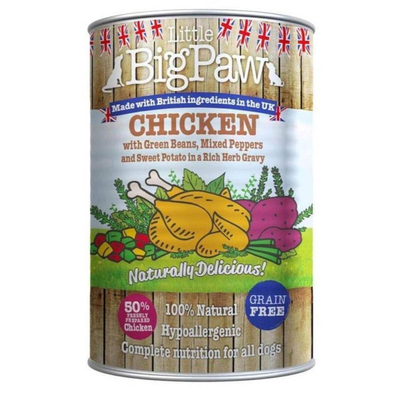 Little Big Paw, Chicken, Wet Dog Food, 390 g