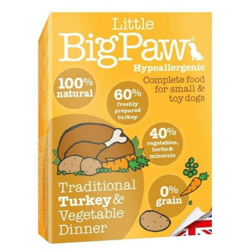Little Big Paw, Traditional Turkey &amp; Vegetable Dinner, Wet Dog Food, 150 g