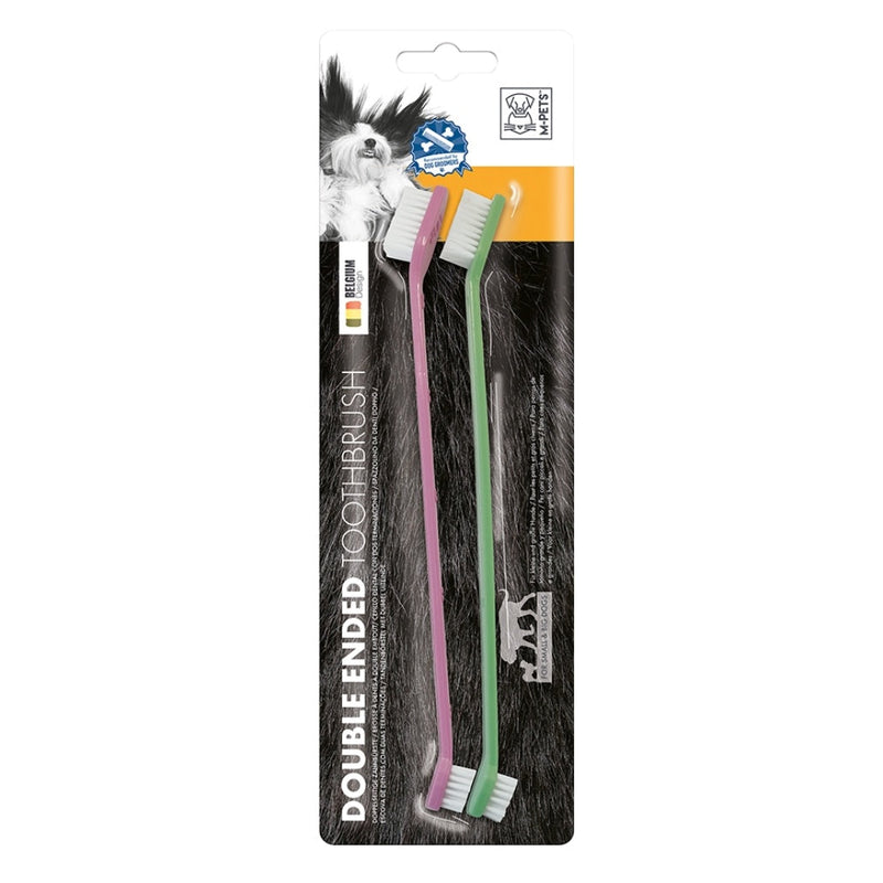 M-Pets Double Ended Toothbrush 2pcs (2x22 cm)
