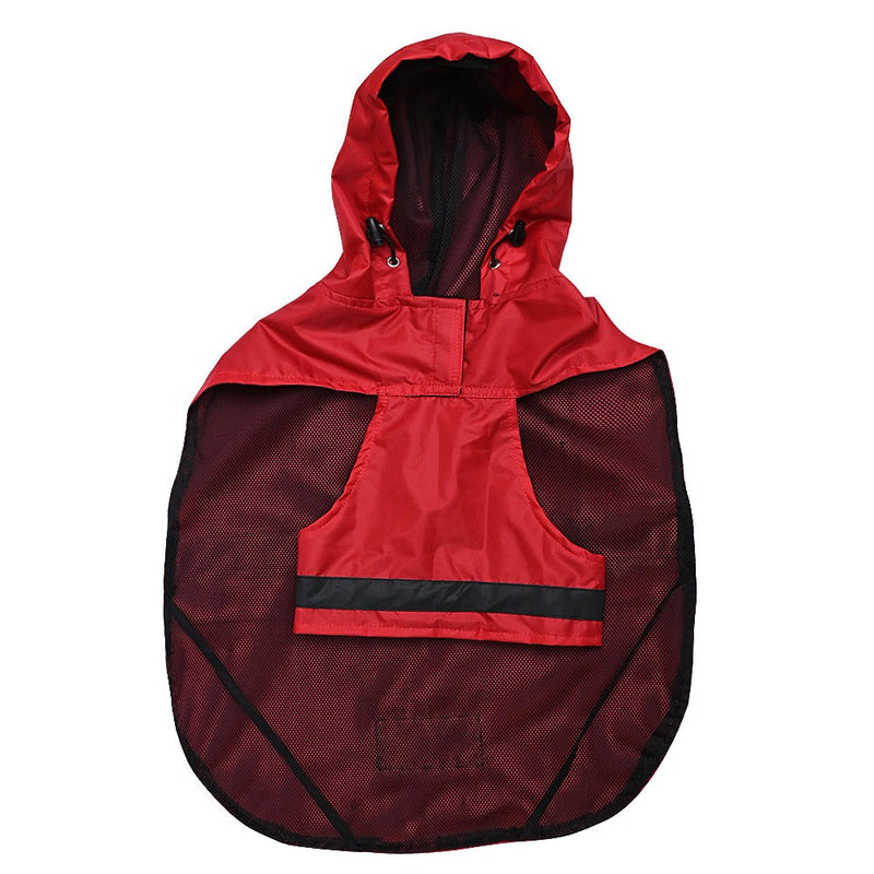 Mutt Of Course Raincoat For Dogs - (Red & Blue Color) Sizes Available