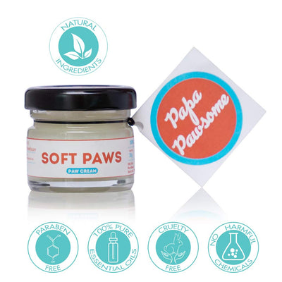 Papa Pawsome Soft Paws 100 percent Natural Paw Cream 25gm