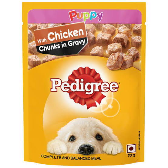 Pedigree Puppy Chicken Chunks In Gravy Pouch, Wet Puppy Food
