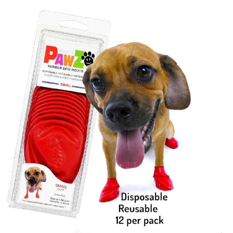 Protex Pawz Rubber Boots Small (Red)