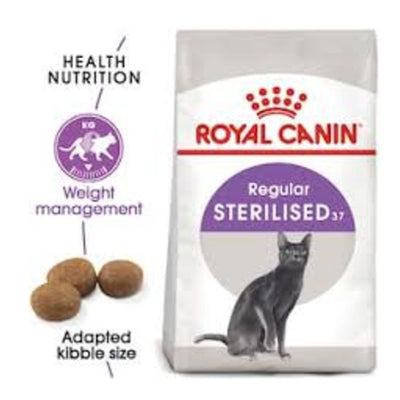 Royal Canin Sterilised 37 - 2kg, Dry Food For Cats