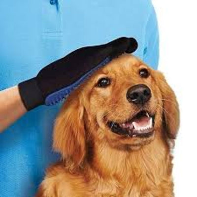 Trixie Fur Care Massage Pink  Gloves for Dogs