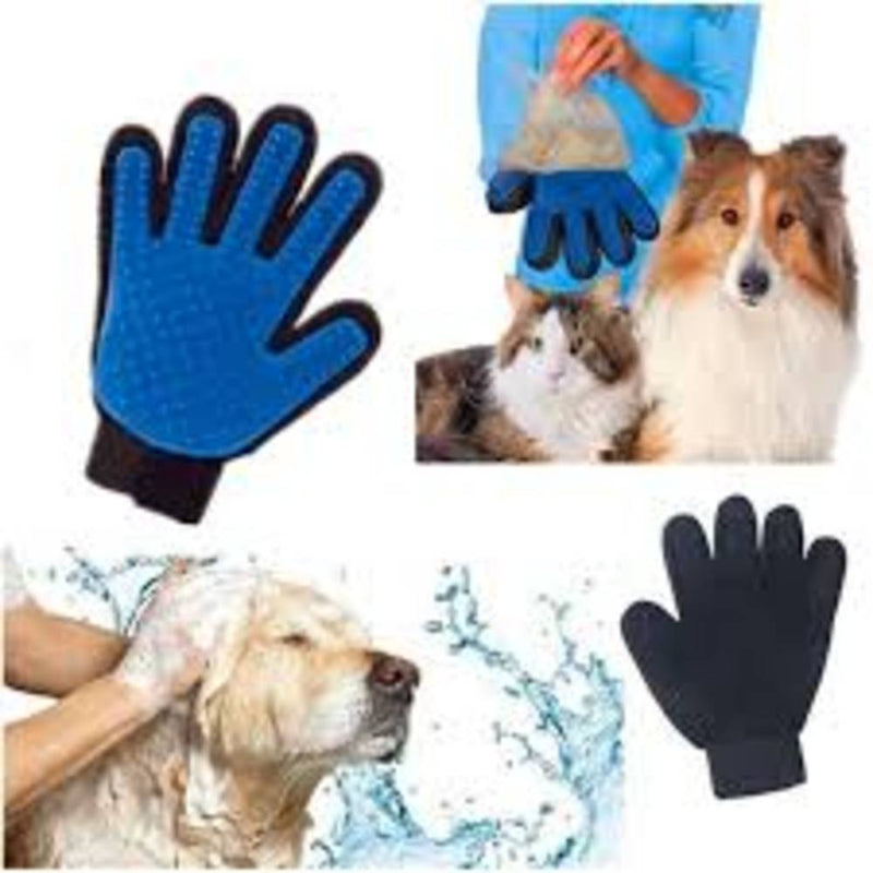 Trixie Fur Care Massage Pink  Gloves for Dogs