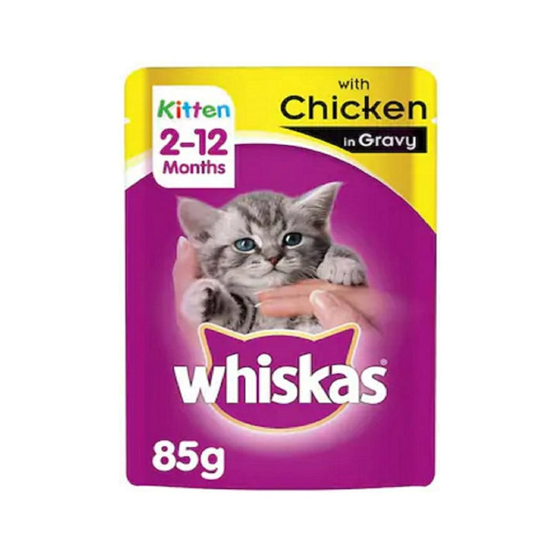 Whiskas Kitten Chicken In Gravy Pouches 85g