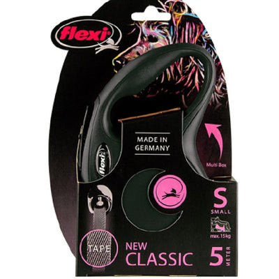 Flexi New Classic Tape Leash (Black)