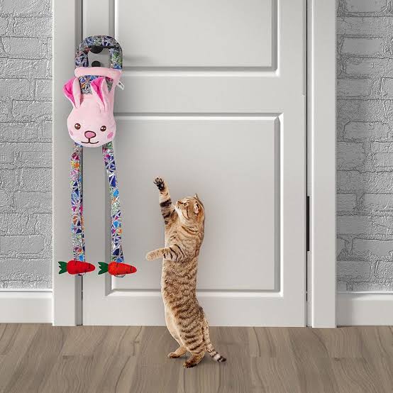 FOFOS Blocky Meow Door Hanger Rabbit