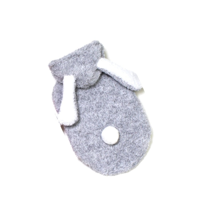 HM Grey Bunny Ears Hoodie - Warm Hoodie For Small Dogs