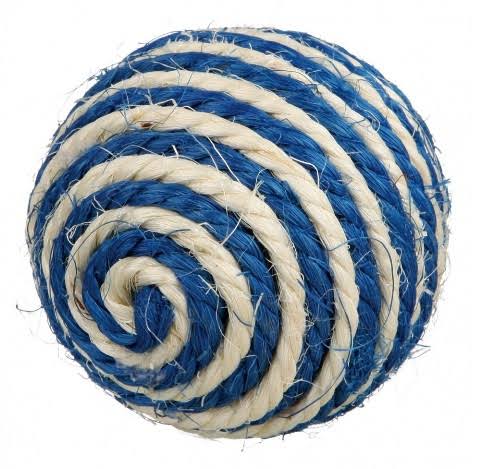 Trixie Sisal Ball With Rattle (Assorted Colours) - Cat Toy