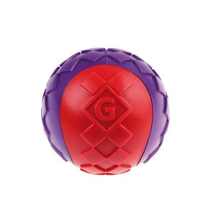 Gigwi Ball Squeakar Solid - (Red/Purple) Sizes