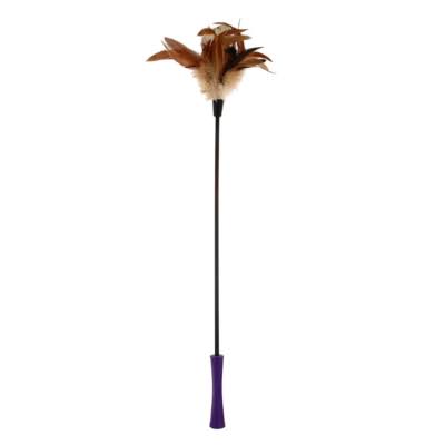 Gigwi Catwand Feather Teaser With Natural Feather Butterfly And TPR Handle