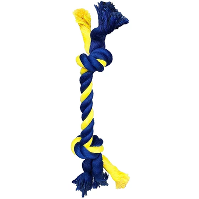 Petsport Twisted Chews Mini Two Knot Cotton Rope 8 inch